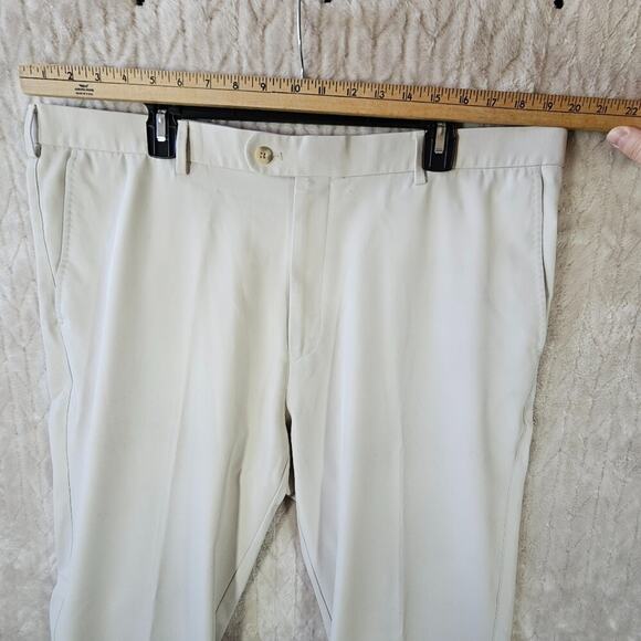 Peter Millar Crown Sport Pants Mens 40x34 Golf Outdoors Khaki Summer Minimal - Picture 6 of 7